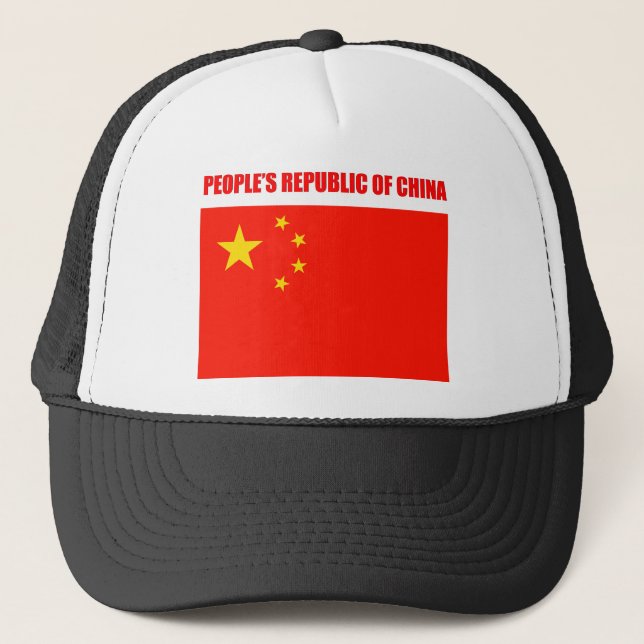 China Flag High Quality Trucker Hat (Front)