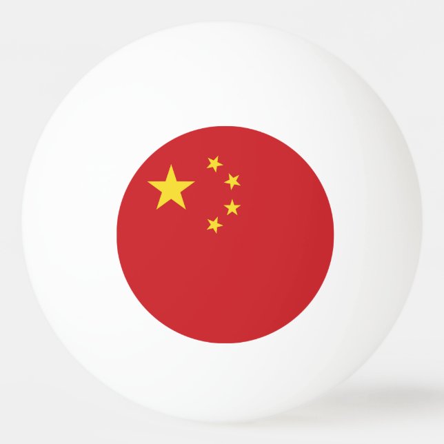 China flag ping pong ball (Front)