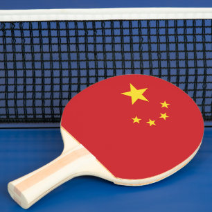 China flag ping pong paddle