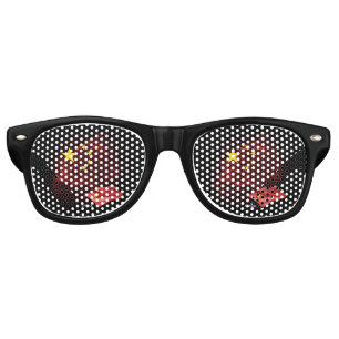 China flag retro sunglasses