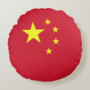 China flag round cushion