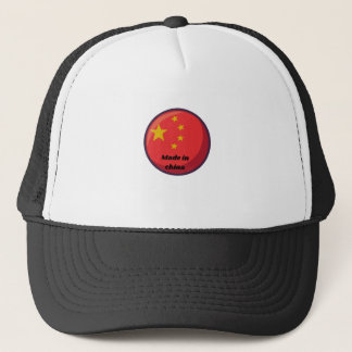 China flag simbol trucker hat