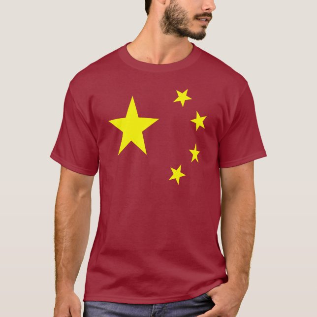 China Flag Star T-Shirt (Front)