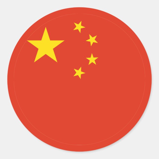 China flag Sticker (Front)