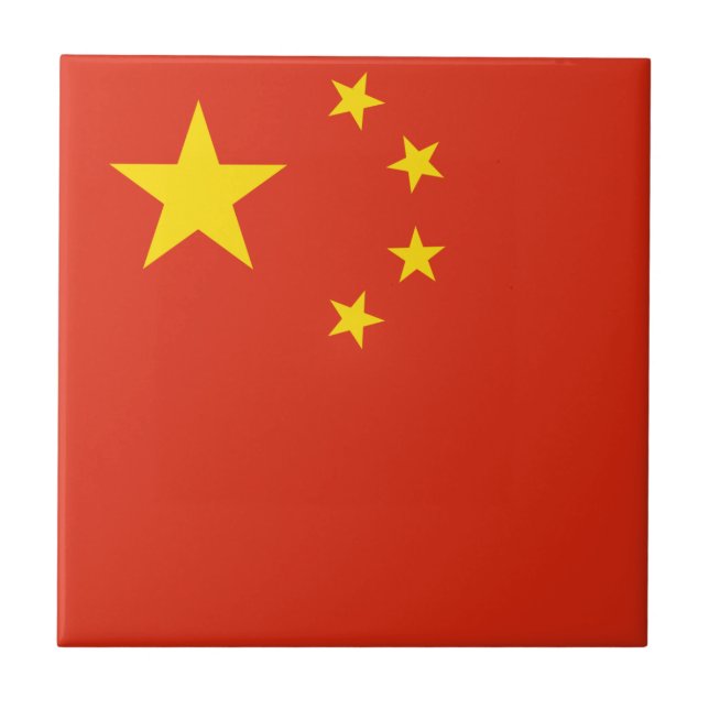 China Flag Tile (Front)