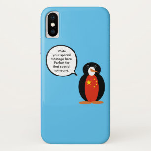China Flag Wildlife Penguin Personalised Gift Case-Mate iPhone Case