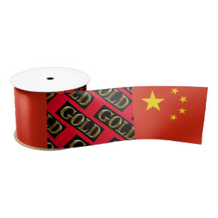 CHINA GOLD SATIN RIBBON