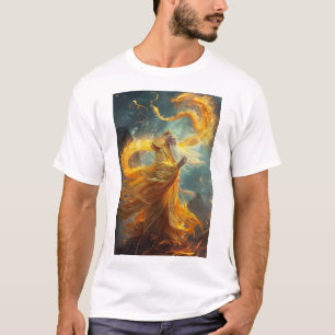 China Golden Dragon Oriental T-Shirt for Men and W