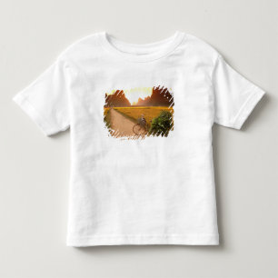 China, Guangxi. Yangzhou, Bicycle on country Toddler T-Shirt
