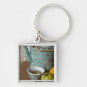 China, Hong Kong. Traditional Chinese teapot & Key Ring