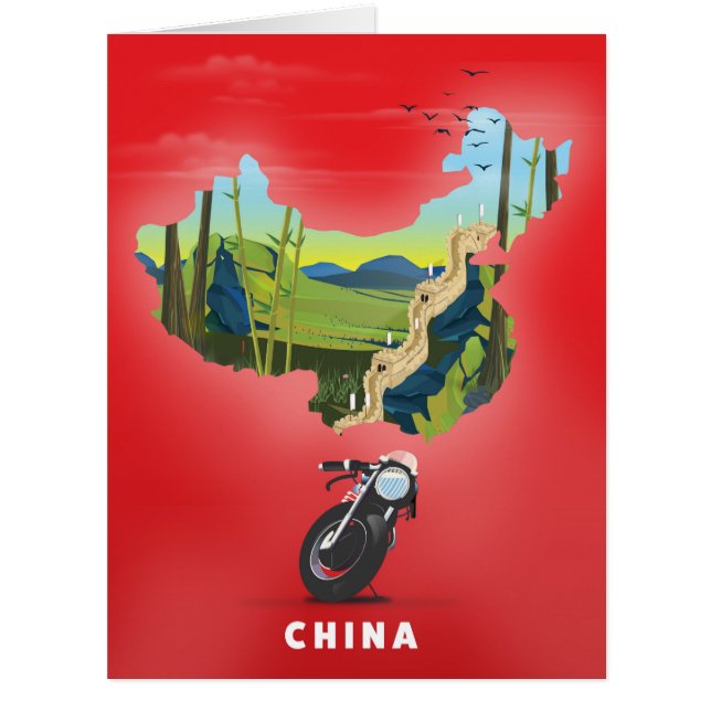 China Illustrated map travel poster (Front)