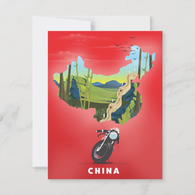 China Illustrated map travel poster (Front)