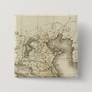 China, Japan 15 Cm Square Badge