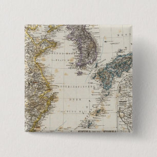 China, Korea, Japan 15 Cm Square Badge