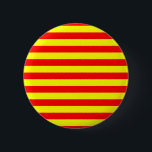 china kyrgyzstan spain flag stripes red yellow pat 6 cm round badge<br><div class="desc">china kyrgyzstan spain flag stripes red yellow pattern</div>