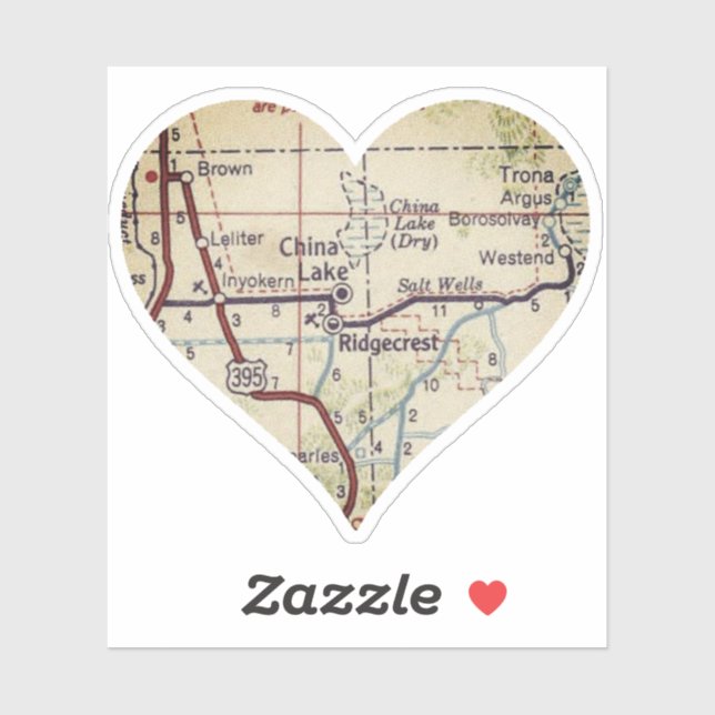 China Lake Vintage Map (Sheet)