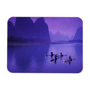China, Li River. Cormorant fishermen. Magnet