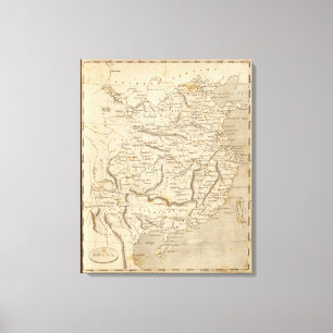 China Map by Arrowsmith Canvas Print