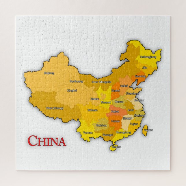 China map   jigsaw puzzle (Vertical)