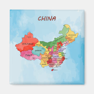 China Map Magnet
