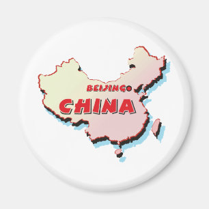 China Map Magnet