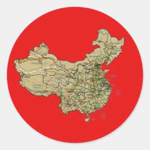 China Map Sticker