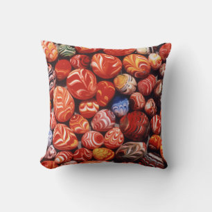 China, Ming Tombs, Painted Glass Souvenirs Cushion