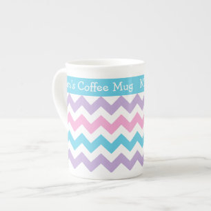 China Mug to Personalise, Multicolor Chevrons