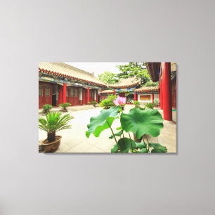 China Pagoda Interior Canvas Print