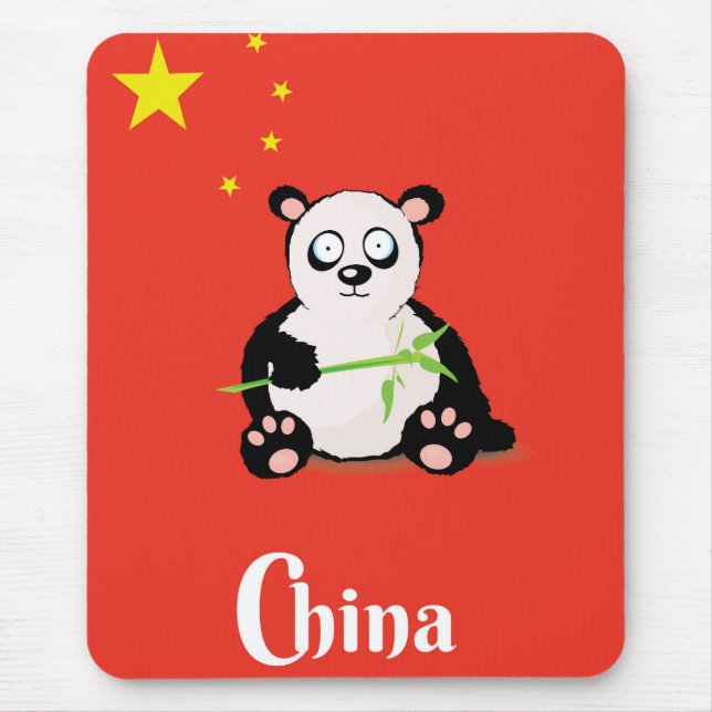 China Panda travel poster. Mouse Pad (Front)