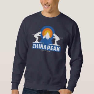China Peak Ski Sunset Retro T-Shirt Sweatshirt