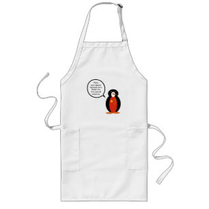 China People's Republic Penguin Long Apron