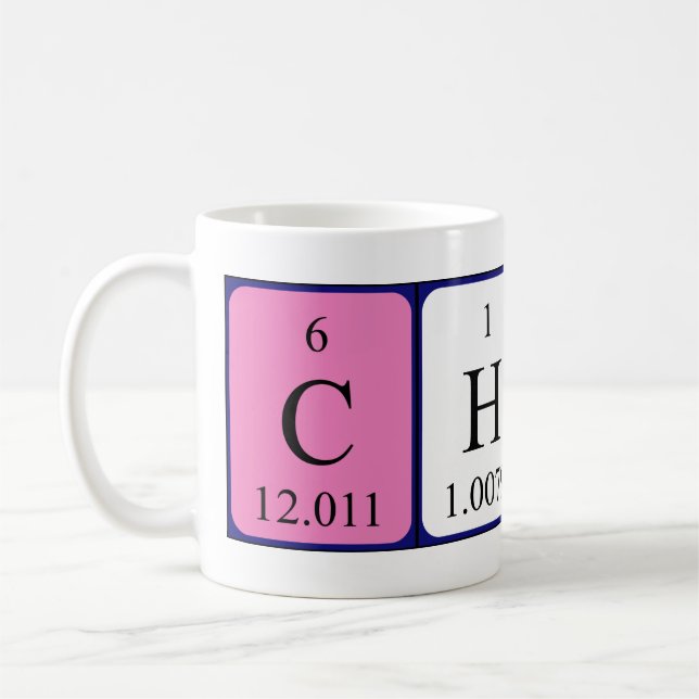China periodic table name mug (Left)