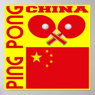China Ping Pong Poster