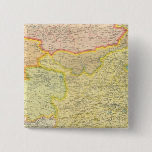China political map 15 cm square badge