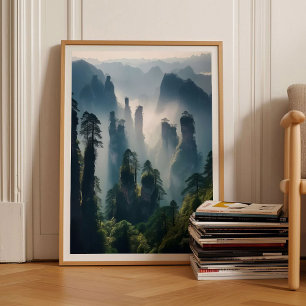 China Print China Poster China Landscape Print Mou