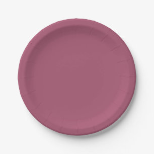 China Rose Solid Colour Paper Plate