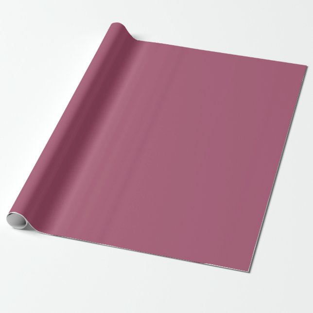 China Rose Solid Colour Wrapping Paper (Unrolled)