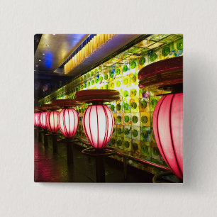 China, Shanghai. Bar in the Xin Tian Di bar 15 Cm Square Badge