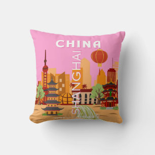China Shanghai Travel Art Cushion