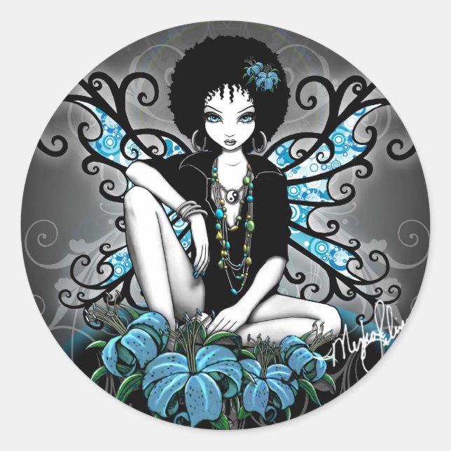 "China" Stickers Retro Lilly Faery (Front)