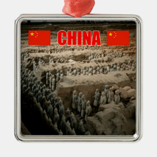 CHINA Terracotta Army Metal Tree Decoration