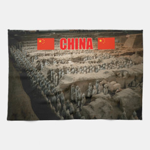 CHINA Terracotta Army Tea Towel