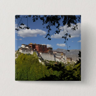 China, Tibet, Lhasa, Potala Palace 15 Cm Square Badge