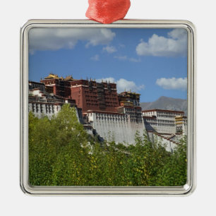 China, Tibet, Lhasa, Potala Palace 3 Metal Tree Decoration