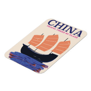 China "Travel there by plane" Magnet