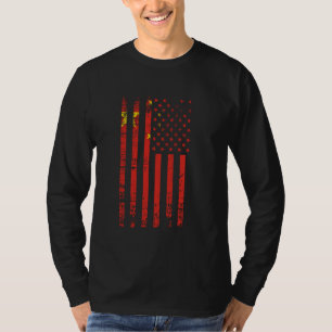 China USA Flag, 4th of July American Chinese Flag T-Shirt