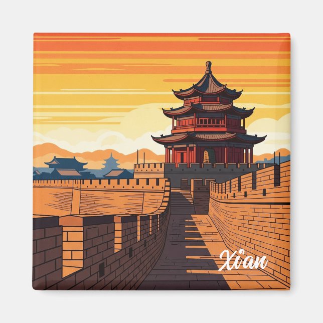 China Xi'an Travel Magnet (Front)