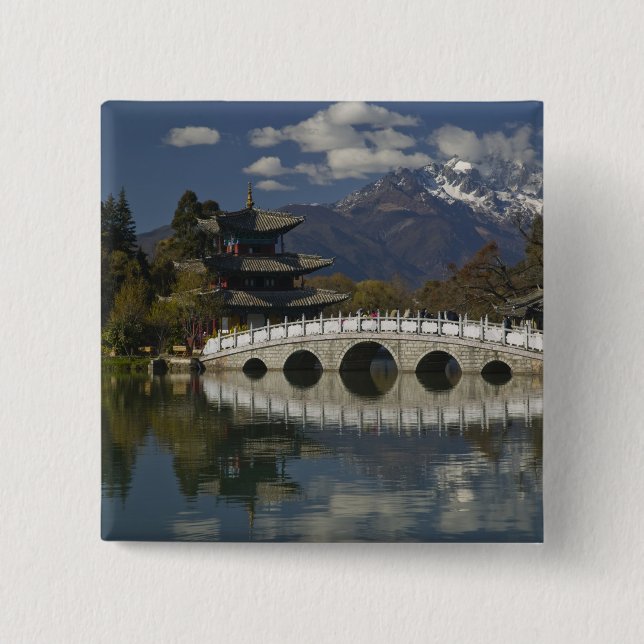 CHINA, Yunnan Province, Lijiang. Lijiang Old 15 Cm Square Badge (Front)