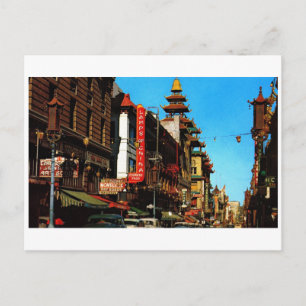 Chinatown, 1950s San Francisco Vintage Postcard